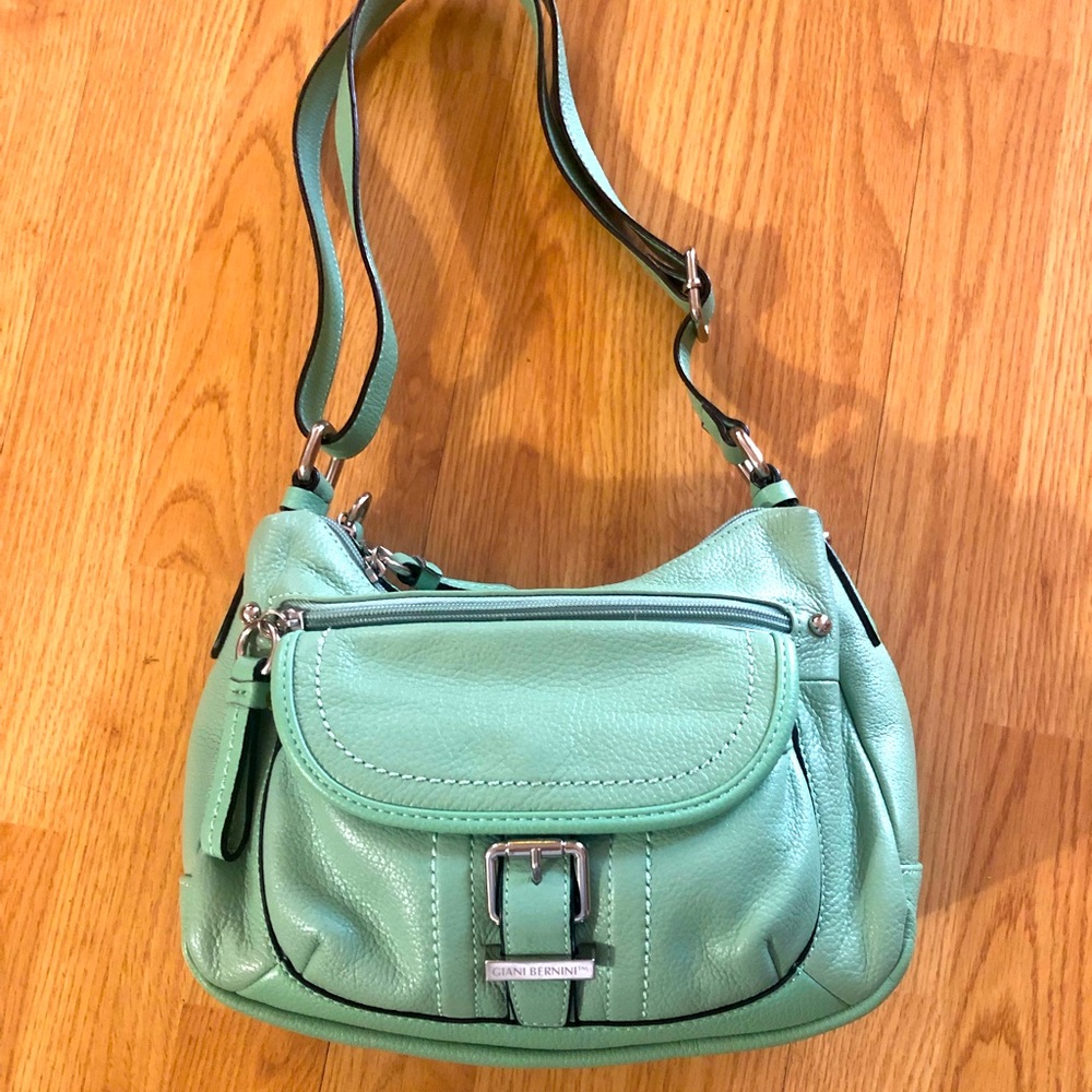 Giani Bernini Mint green hobo bag genuine leather